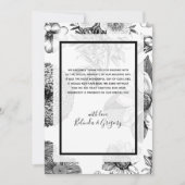 Rustige  bloemen bruiloft Hartelijk dank Bedankkaart (Voorkant)