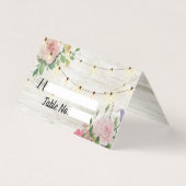 Rustige bloemen bruiloft Kaarten plaatsen escorte (Voorkant)