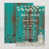 Rustige bloemen en Blauwgroen Vrijgezellenfeest va Kaart (Voorkant / Achterkant)