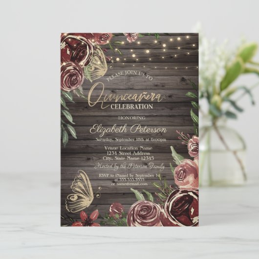 Rustige bloemen Glitter Butterflies Hood Kaart (Staand voorkant)