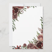 Rustige bloemen Glitter Butterflies Kaart (Achterkant)