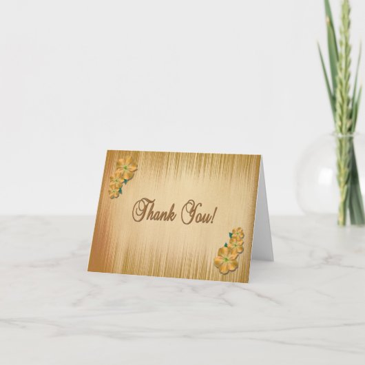 Rustige bloemen Hartelijk dank voor de lege kaart (Voorkant)