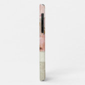 Rustige  bloemen, roze goudzout Case-Mate iPhone case (Achterkant/links)
