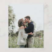 Rustige bloemetfoto BUDGET redt date bruiloft (Achterkant)