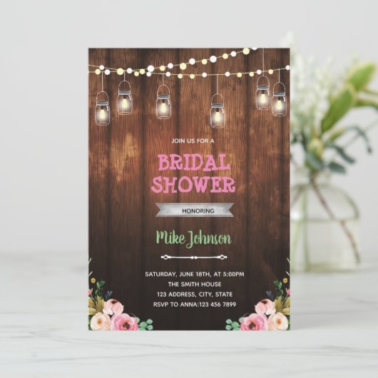 Rustige bloemetjesthema kaart (Staand voorkant)