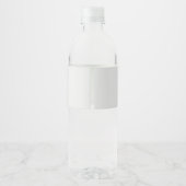 Rustige blokhut aangepaste coördinaten dennegeberg waterfles etiket (Achterkant)