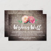 Rustige, blote, Bouquet bruiloftsgoed Informatiekaartje (Voorkant / Achterkant)