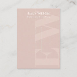 Rustige Blush Bold Monogram Hairclips Pin display  Visitekaartje