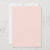 Rustige Blush Rozen White Wood Geometric Wedding Kaart (Achterkant)