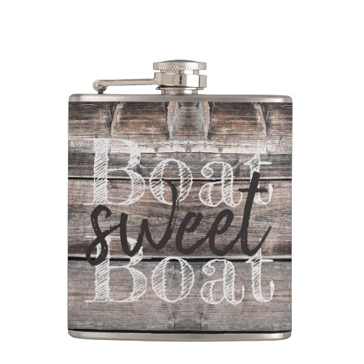 Rustige BOAT VAN BEELDSCHERM | Heupfles (Voorkant)