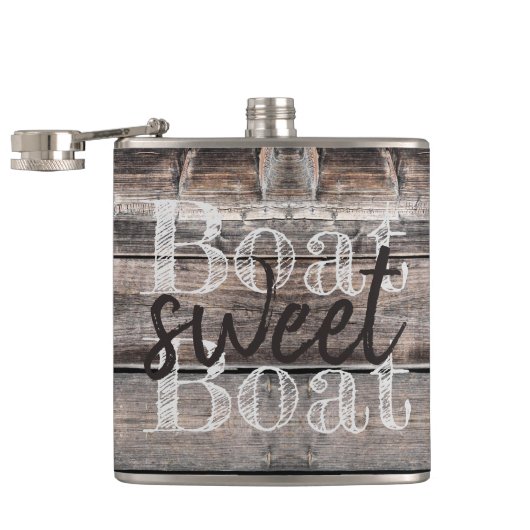 Rustige BOAT VAN BEELDSCHERM | Heupfles (Geopend)