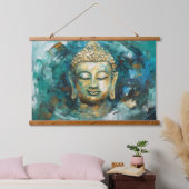 Rustige Boeddha Aura Spirituele kunst Hangend Wandkleed (Slaapkamer)