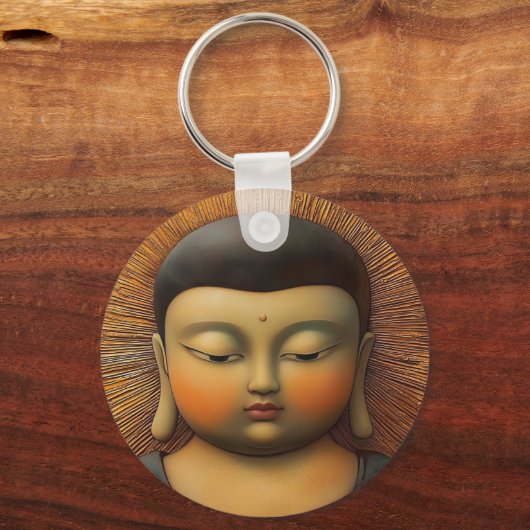 Rustige Boeddha Sleutelhanger (Achterkant)