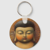 Rustige Boeddha Sleutelhanger (Achterkant)