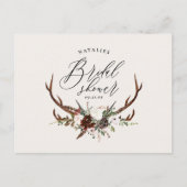 Rustige boerderij botanisch script vrijgezellenfee aankondigingskaart (Voorkant)