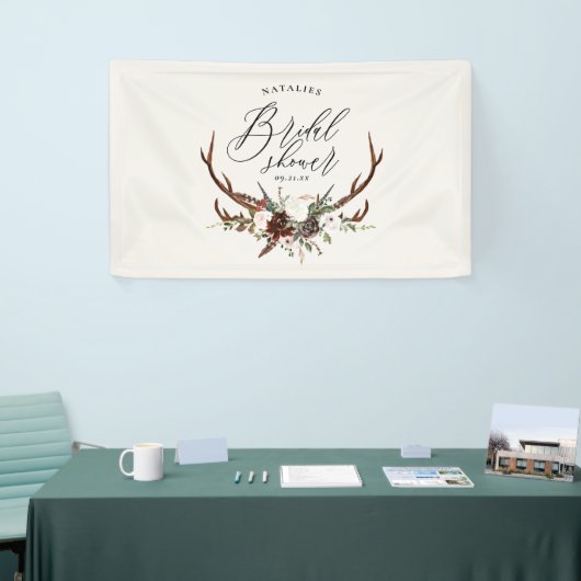 Rustige boerderij botanisch script vrijgezellenfee spandoek (Beurs)