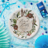 Rustige boerderij botanisch vrijgezellenfeest papieren bordje (Feest)