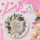 Rustige boerderij botanisch vrijgezellenfeest papieren bordje (Feest)