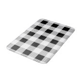rustige boerderij chic black and white plaid badmat (Gekanteld)