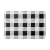 rustige boerderij chic black and white plaid badmat (Voorkant)