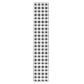 rustige boerderij chic black and white plaid medium tafelloper (Voorkant)