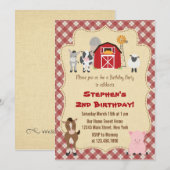 Rustige Boerderij dierentuin Kaart (Voorkant / Achterkant)