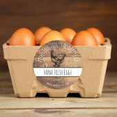 Rustige Boerderij Eiwitetiketten Ronde Sticker