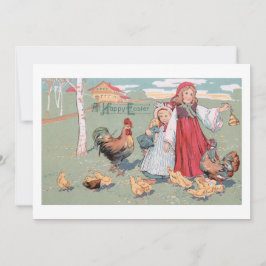 Rustige Boerderij  Happy Pasen Feestdagenkaart