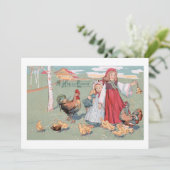 Rustige Boerderij Happy Pasen Feestdagenkaart (Staand voorkant)