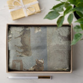 Rustige Boerderij Koe veeteeltpatroonontkoppeling Tissuepapier (Geschenk)