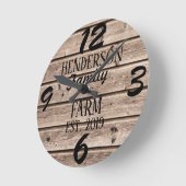 Rustige boerderij Land Houten Houten Graan Aangepa Ronde Klok (Hoek)