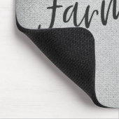 Rustige Boerderij Life Grey Burlap Texture Whimsic Muismat (Hoek)