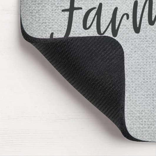 Rustige Boerderij Life Grey Burlap Texture Whimsic Muismat (Hoek)