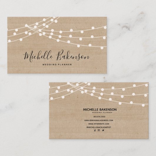 Rustige boerderij, ontwerp, visitekaartje (Voorkant / Achterkant)