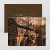 rustige boerderij - oude boerderij uit barnenland  uitnodiging briefkaart (Voorkant / Achterkant)