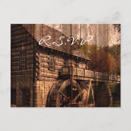 rustige boerderij - oude boerderij uit barnenland uitnodiging briefkaart (Voorkant)