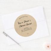 Rustige Boerderij Style Bread Food Bked Goods Comp Ronde Sticker (Envelop)