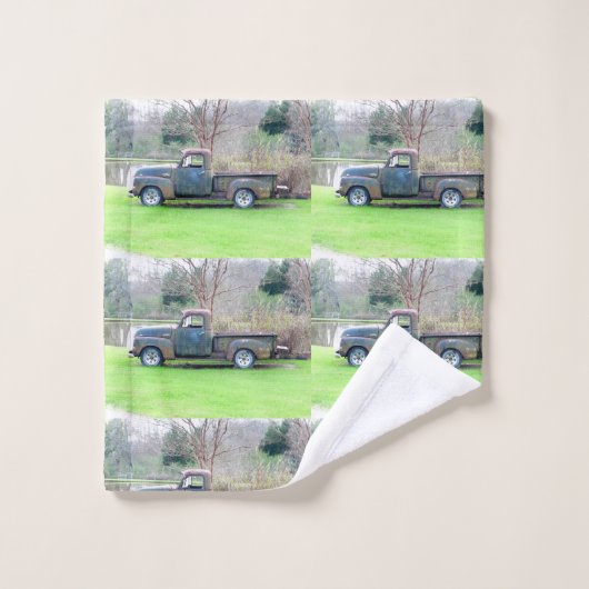 Rustige Boerderij van Truck Bath Towel Set Bad Handdoek (Wasdoekje)