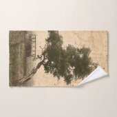 Rustige Boerderij Vintage beige Antiek Bad Handdoek (Handdoek)