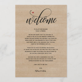 Rustige boerderij Welkomstkaart en reiskaart Programmakaart