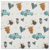 Rustige boerderijen stof (Swatch)