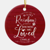 Rustige boerderijkat of hondenbont keramisch ornament (Voorkant)