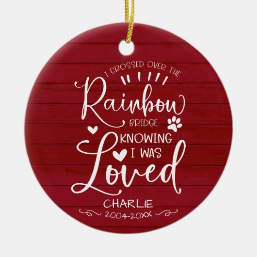 Rustige boerderijkat of hondenbont keramisch ornament (Voorkant)