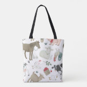 Rustige boerderijlanddieren tote bag (Achterkant)