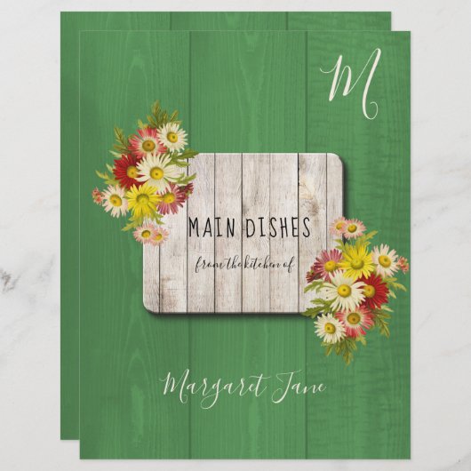 Rustige boerderijproducent-verdeler voor het recep (Voorkant / Achterkant)