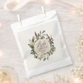 Rustige boerderijschors botanisch baby shower bedankzakje (Geknipt)