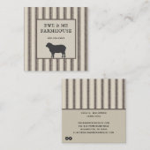 Rustige boerderijstijl Schapengrijs schoppen Vierkante Visitekaartje (Voorkant / Achterkant)