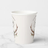 Rustige boerenmannen onthullen baby shower papieren bekers (Rechts)