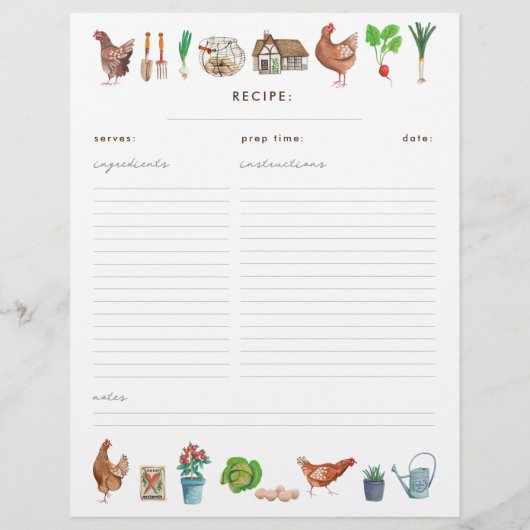 Rustige boerenmarkt — multomap voor kippenontvangs (Achterkant)