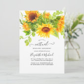 Rustige Bohemen - Online virtuele bruiloft Kaart (Staand voorkant)